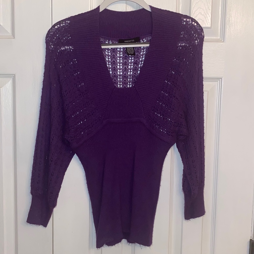 Arden B purple sweater